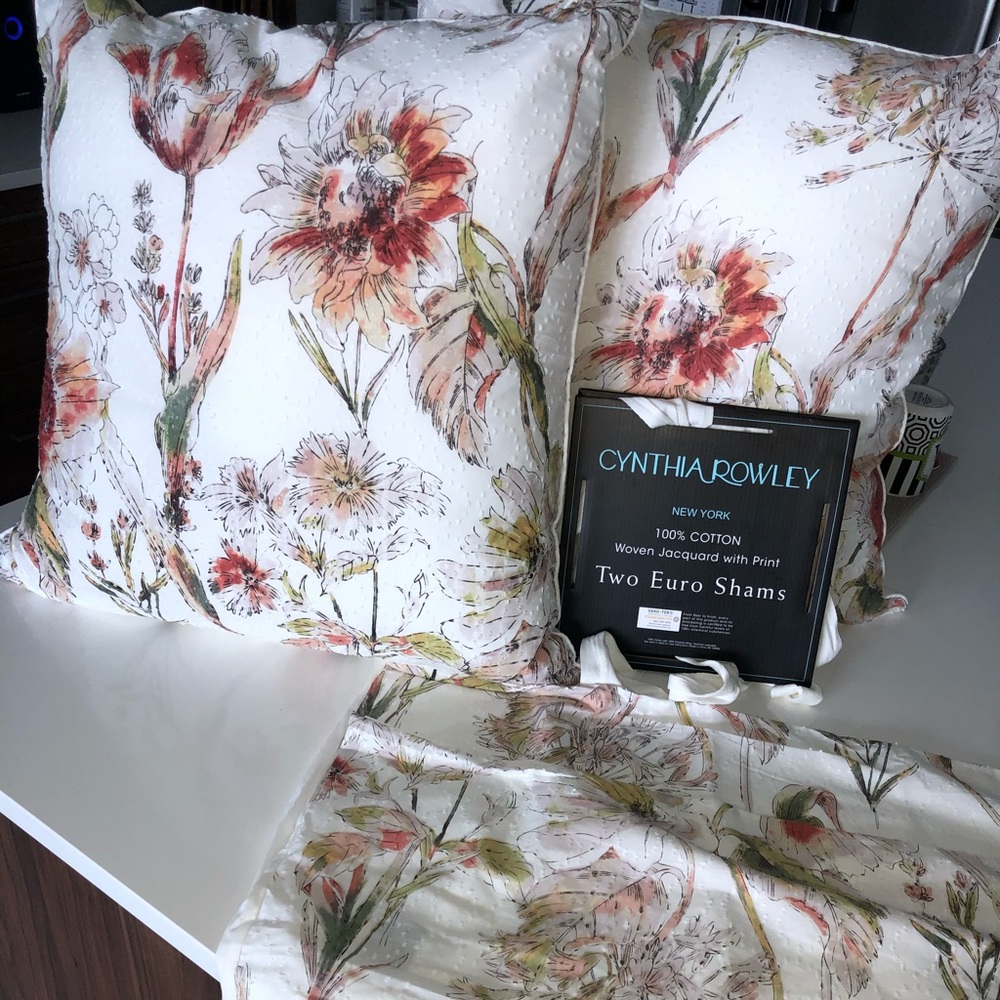 Cynthia Rowley Euro & Standard Shams & Duvet Cover
